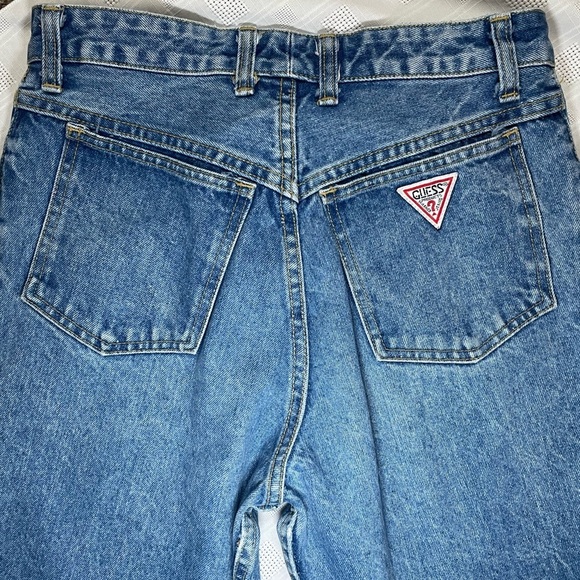 Vintage GUESS Georges Marciano High Waist Jeans w/ Ankle Zippers Sz 30 USA Made - Picture 9 of 16